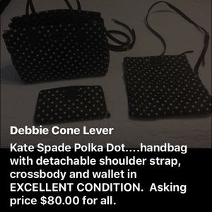 Kate Spade Handbag, crossbody and wallet.